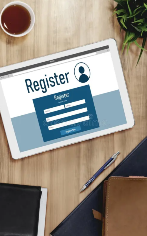 Customer Register Page Image